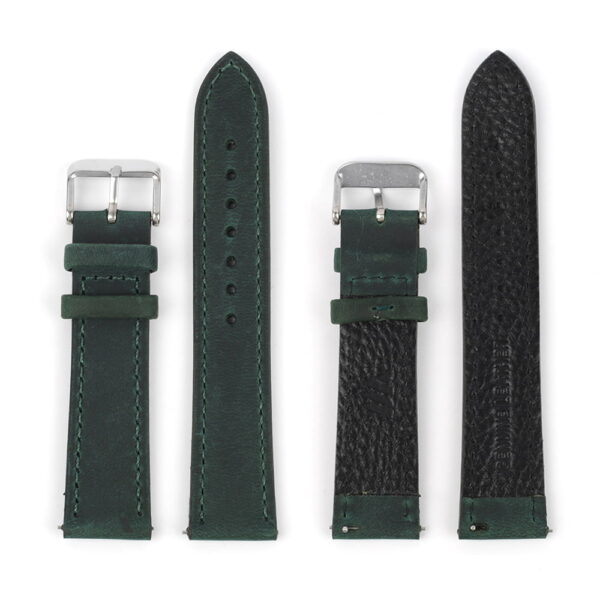 Suede Watch Strap - Green - Quick Release - 18mm